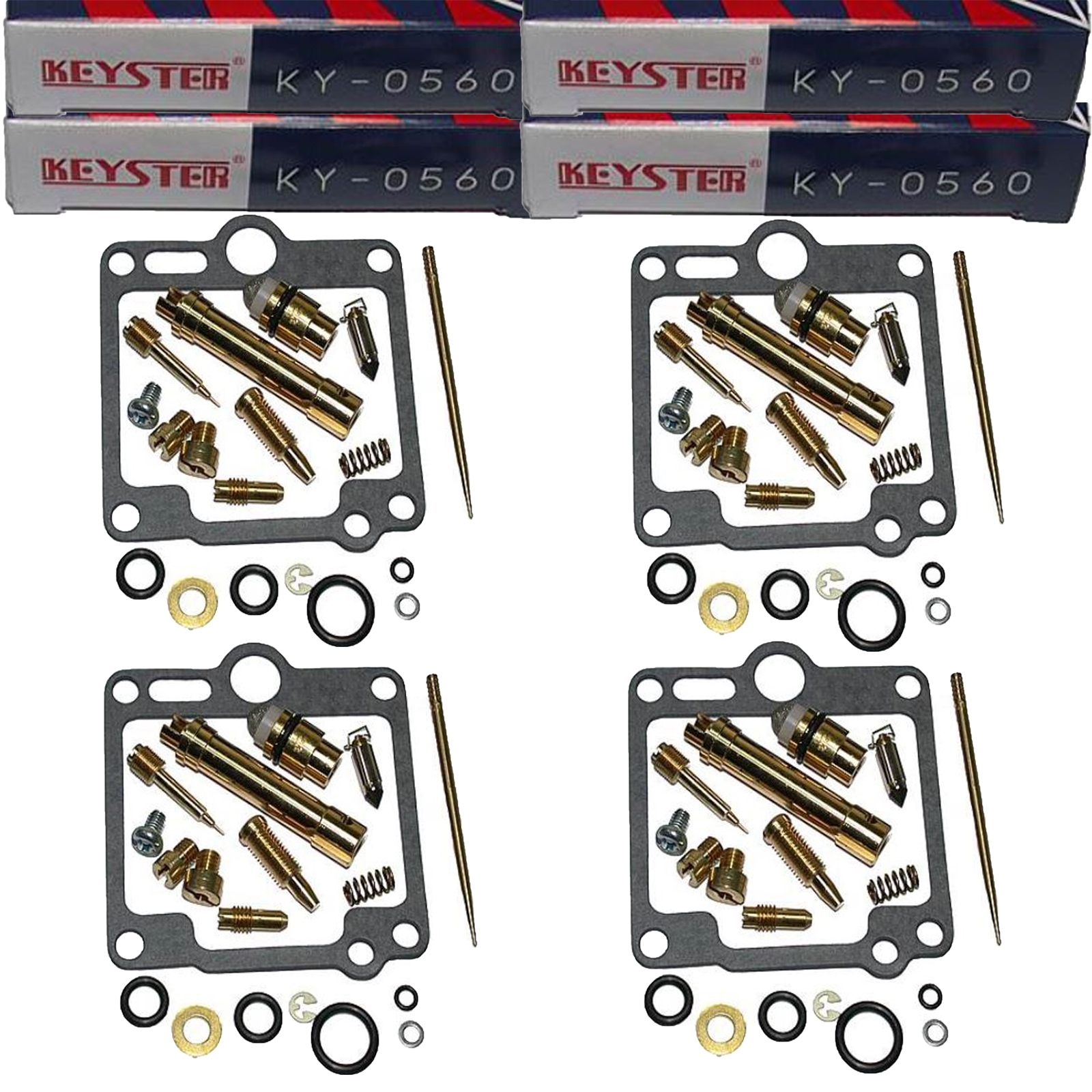 4x Keyster KY-0560 Vergaser Reparatursatz für Yamaha FJ 1200 1986 - 1987 1XJ