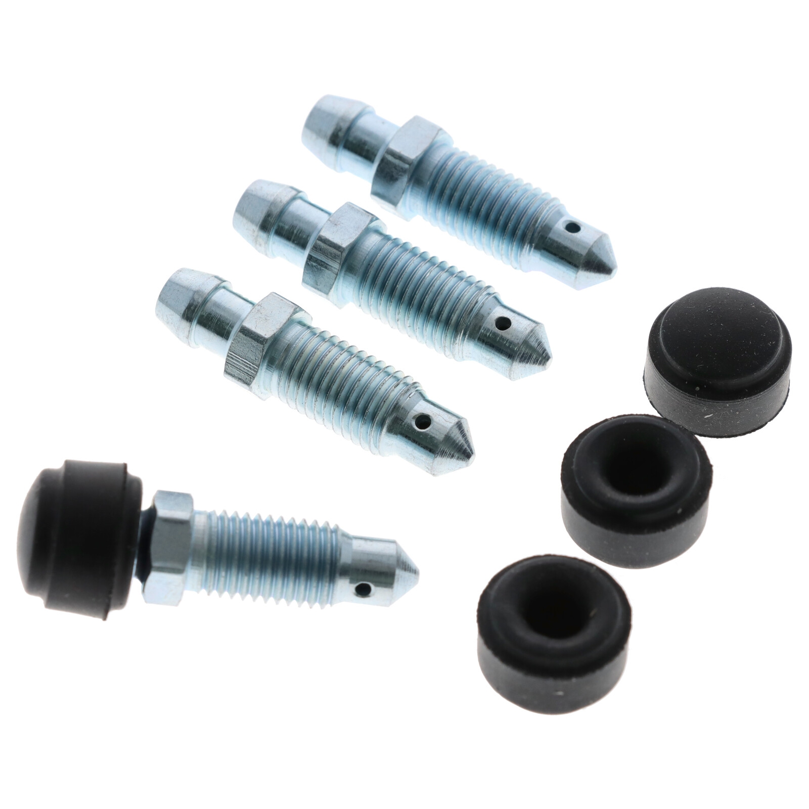 4x Quick Brake QB0090-4 Bremssattel Entlüfterschraube Entlüftungsventile M8x1x33.5 mit Kappen