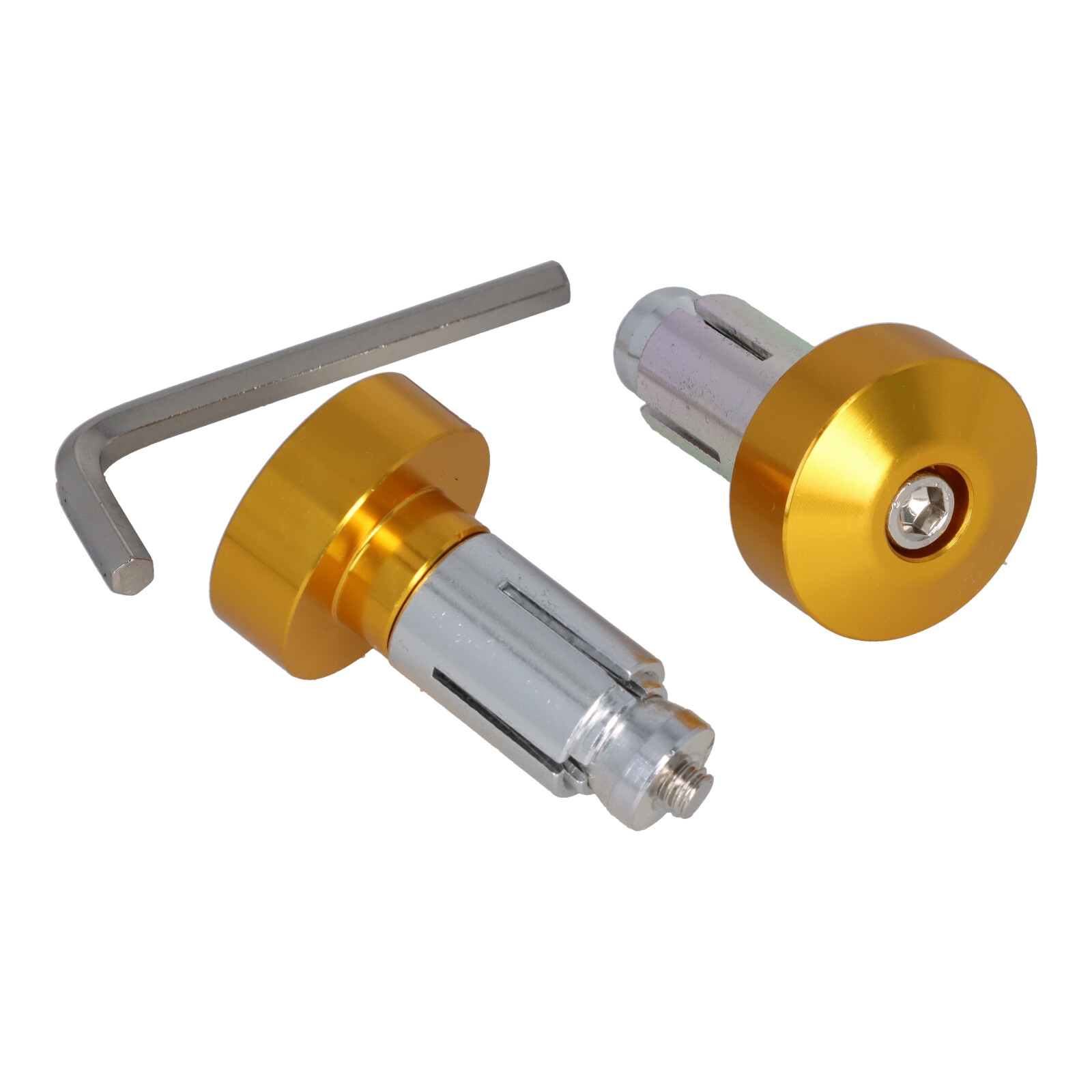 Motorrad Lenkerenden Lenkergewichte gold 2x48g für Lenker 13-19 mm Durchmesser
