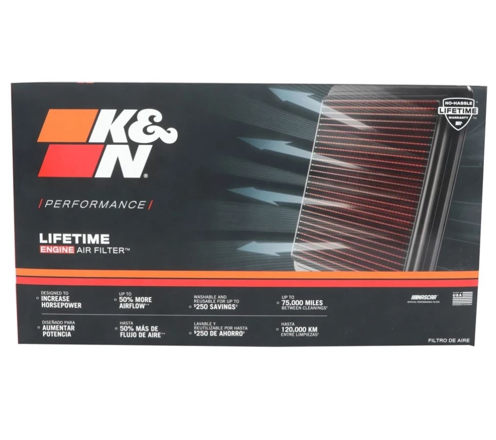 K&N Tauschluftfilter 33-2114 Jeep Wrangler II 4,0i 98 - 07 2.5i 1996 - 2002