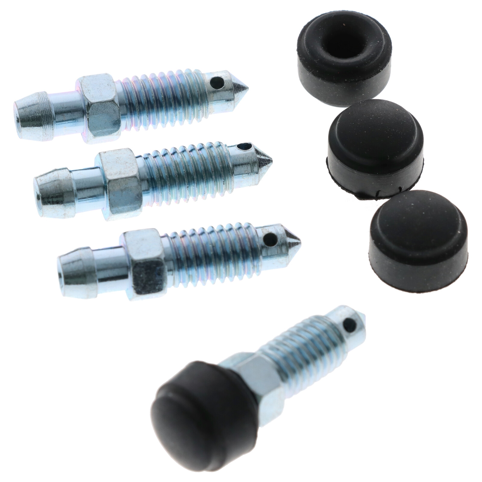 4x Quick Brake QB0015-4 Bremssattel Entlüfterschraube Entlüftungsventil M8x1.25x33 mit Kappen