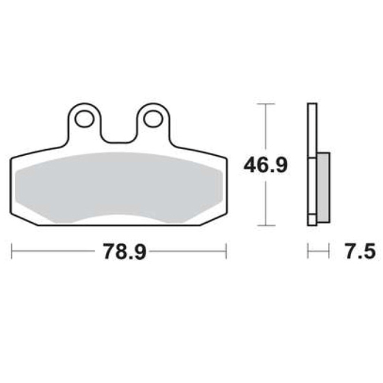 TRW MCB673 Bremsbeläge vorne für Honda CA125 Rebel NSR CLR 125 Simson Schikra 125