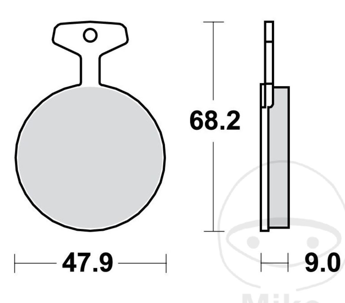 TRW MCB44 Bremsbeläge vorne für Yamaha RD250 RD350 RD400 XS650