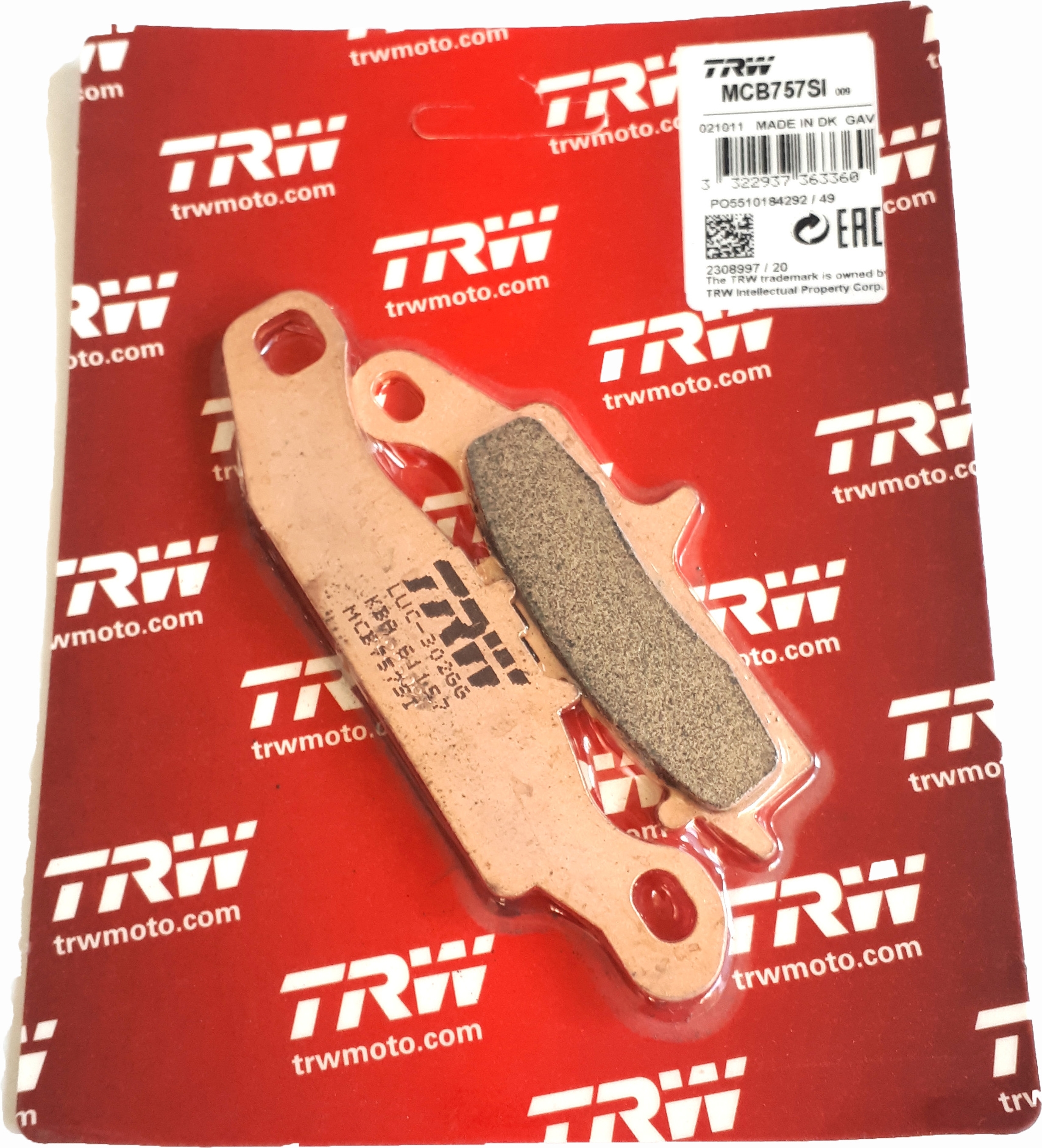 TRW MCB757SI Sintermetall Bremsbeläge vorne für Kawasaki KVF650D Brute Force KFX700 KFX450