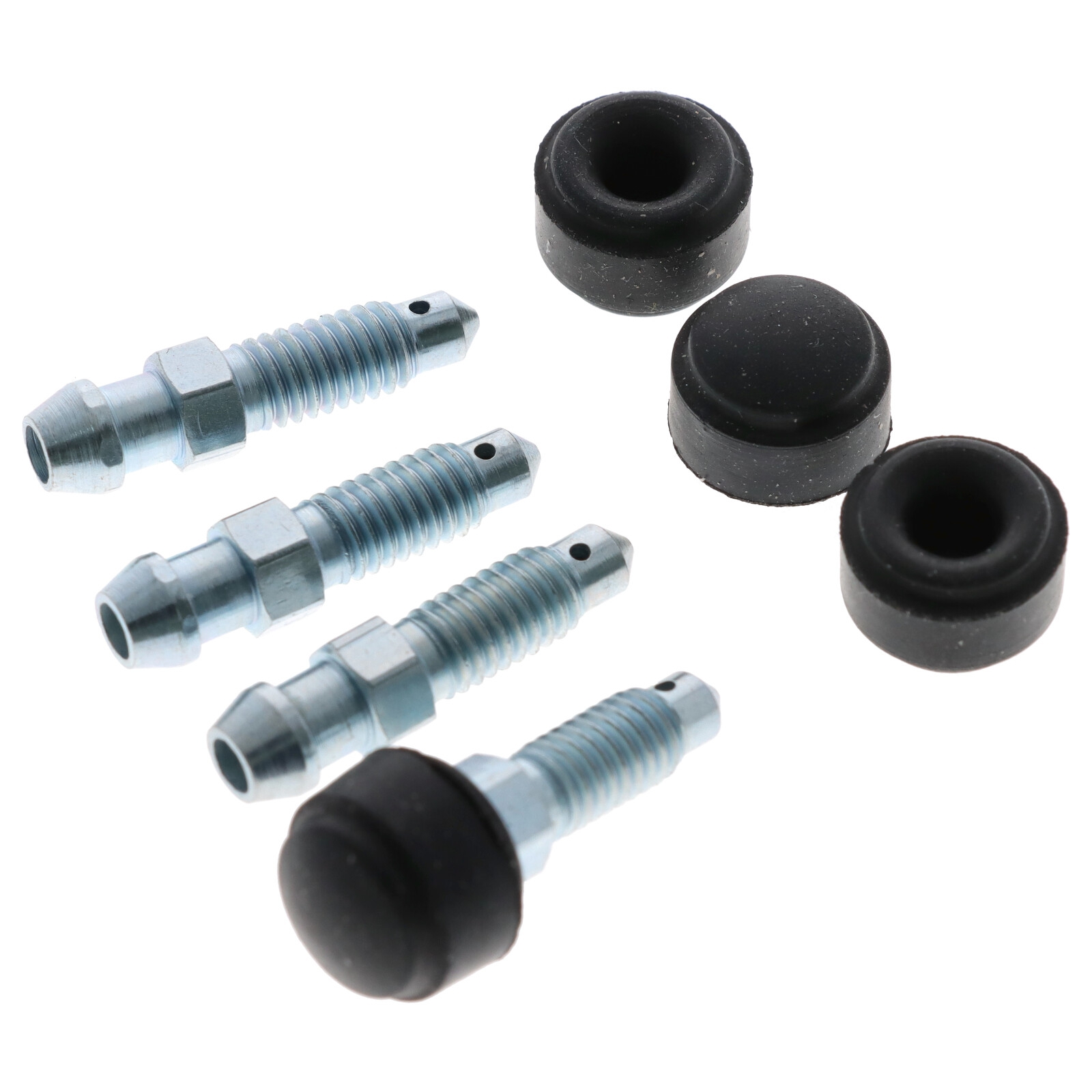 4x Quick Brake Bremssattel Entlüfterschraube Entlüftungsventile M6x1.00x29 SW7 mit Kappen