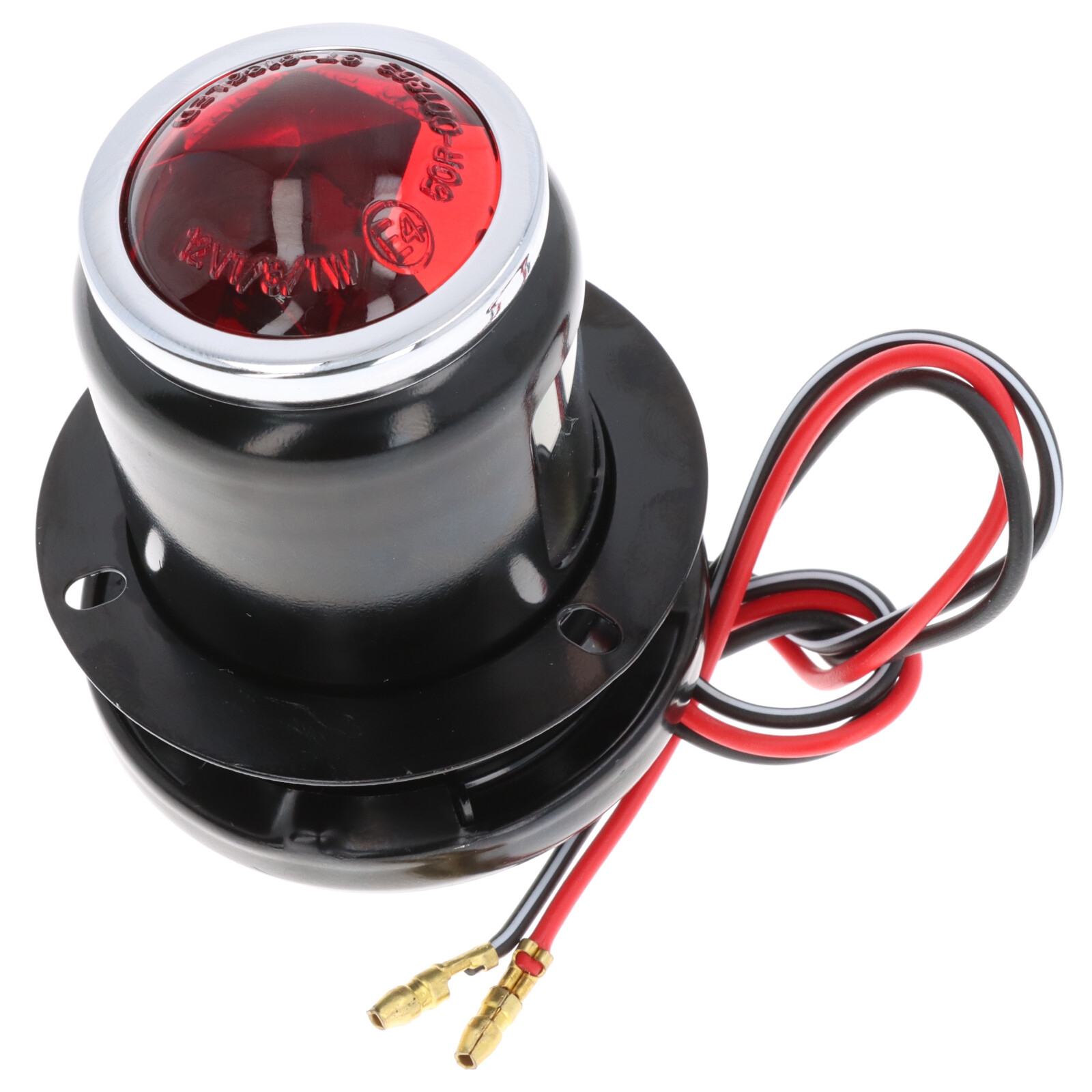 Universelle Rückleuchte Rücklicht schwarz mit Nummernschildbeleuchtung Metallgehäuse