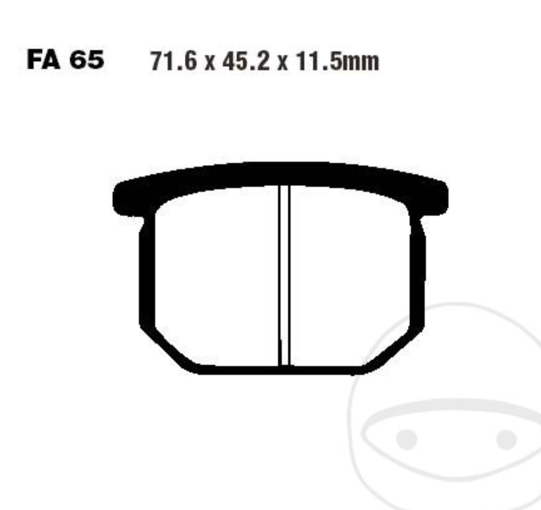 EBC Bremsbeläge FA065V für Suzuki GS GR GSX D E EG ES EX L M T Gussrad X G S H