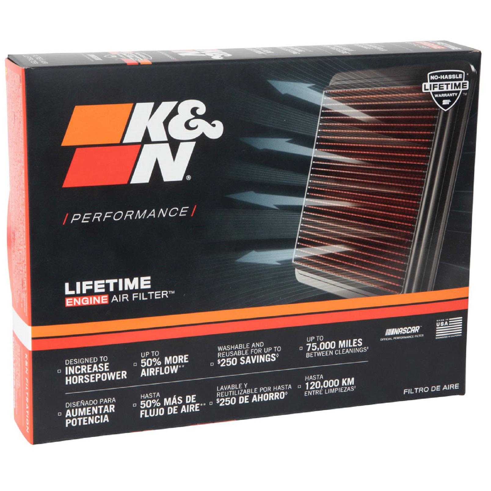 K&N Luftfilter für Lexus UX250 2.0 Toyota C-HR Yaris Corolla 1.5 2.0 2019-23