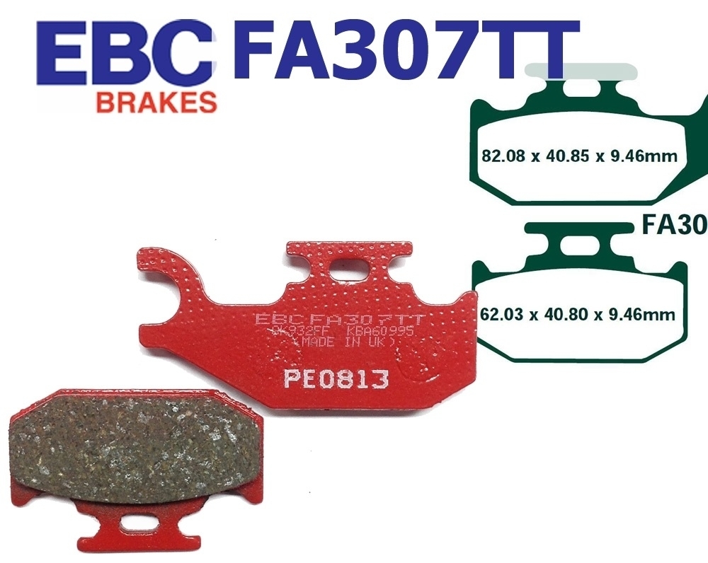 EBC Bremsbeläge FA307TT für Yamaha YFM 400 450 FWA FWAN FW