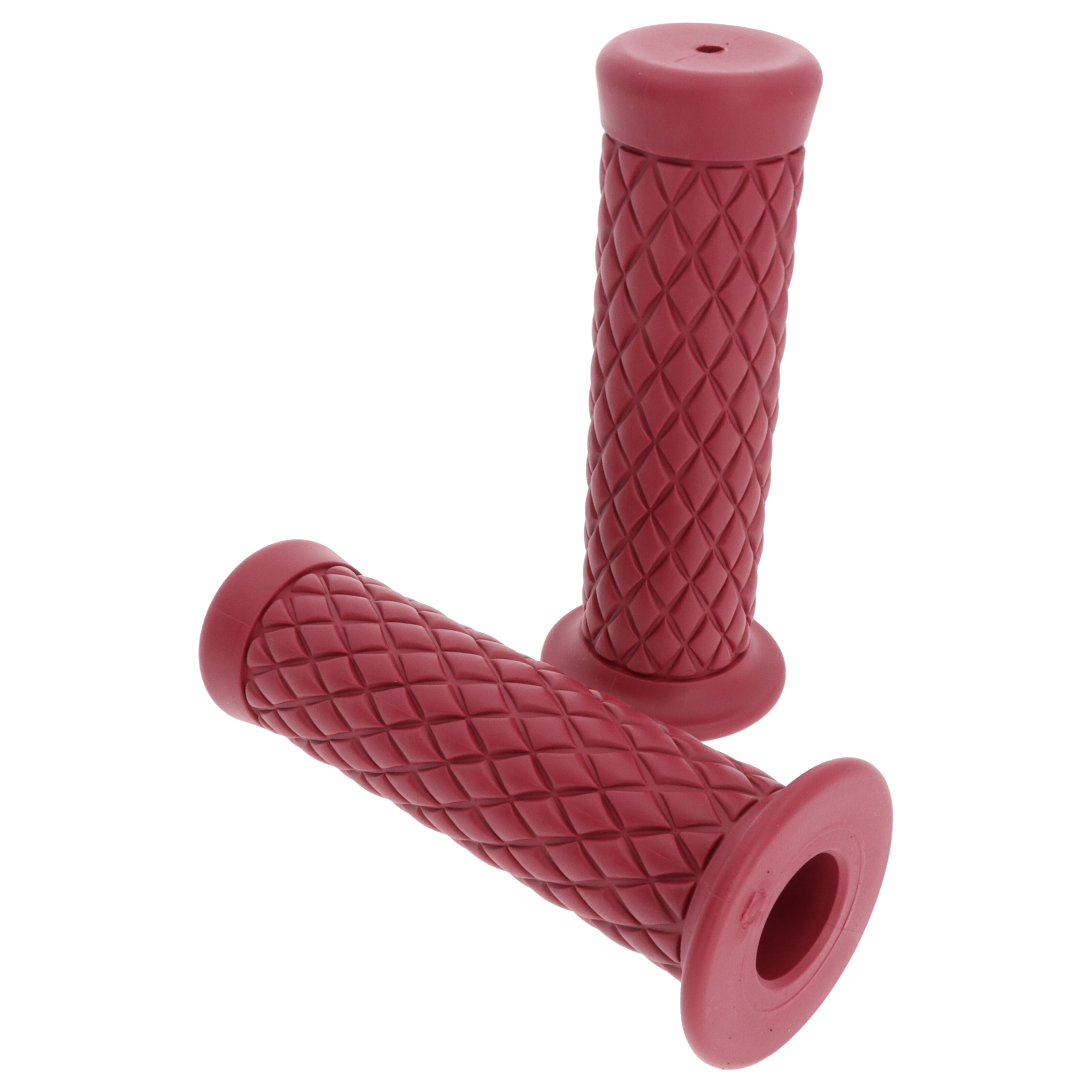Motorrad Griffgummi-Paar Bordeaux 22/25 mm für 7/8"-22 mm Lenker, Länge:124 mm
