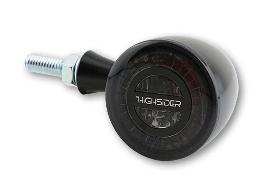 HIGHSIDER ROCKET BULLET LED Rück-, Bremslicht, Blinker Einheit, schwarz