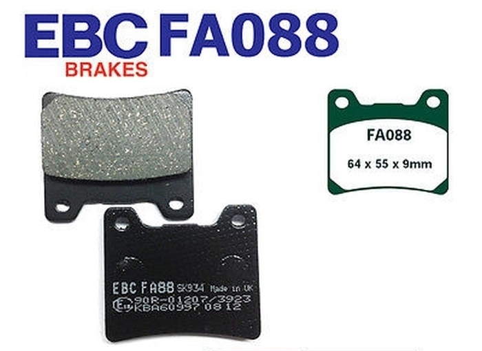 EBC FA088 Bremsbeläge hinten für Yamaha FJ XJ XJR FZR TDM FZR BT FZ VMX-12 XVS