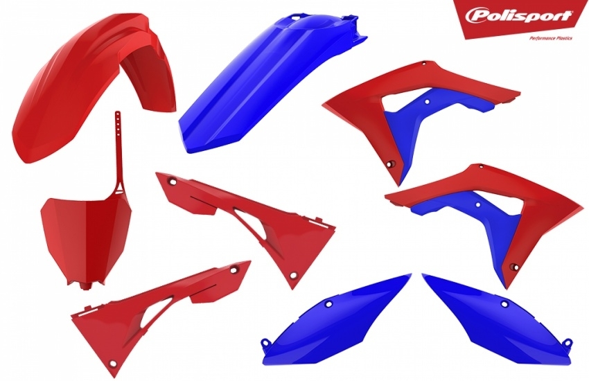 Polisport Komplett Kit rot /blau für Honda CRF 450 R 2017/2018