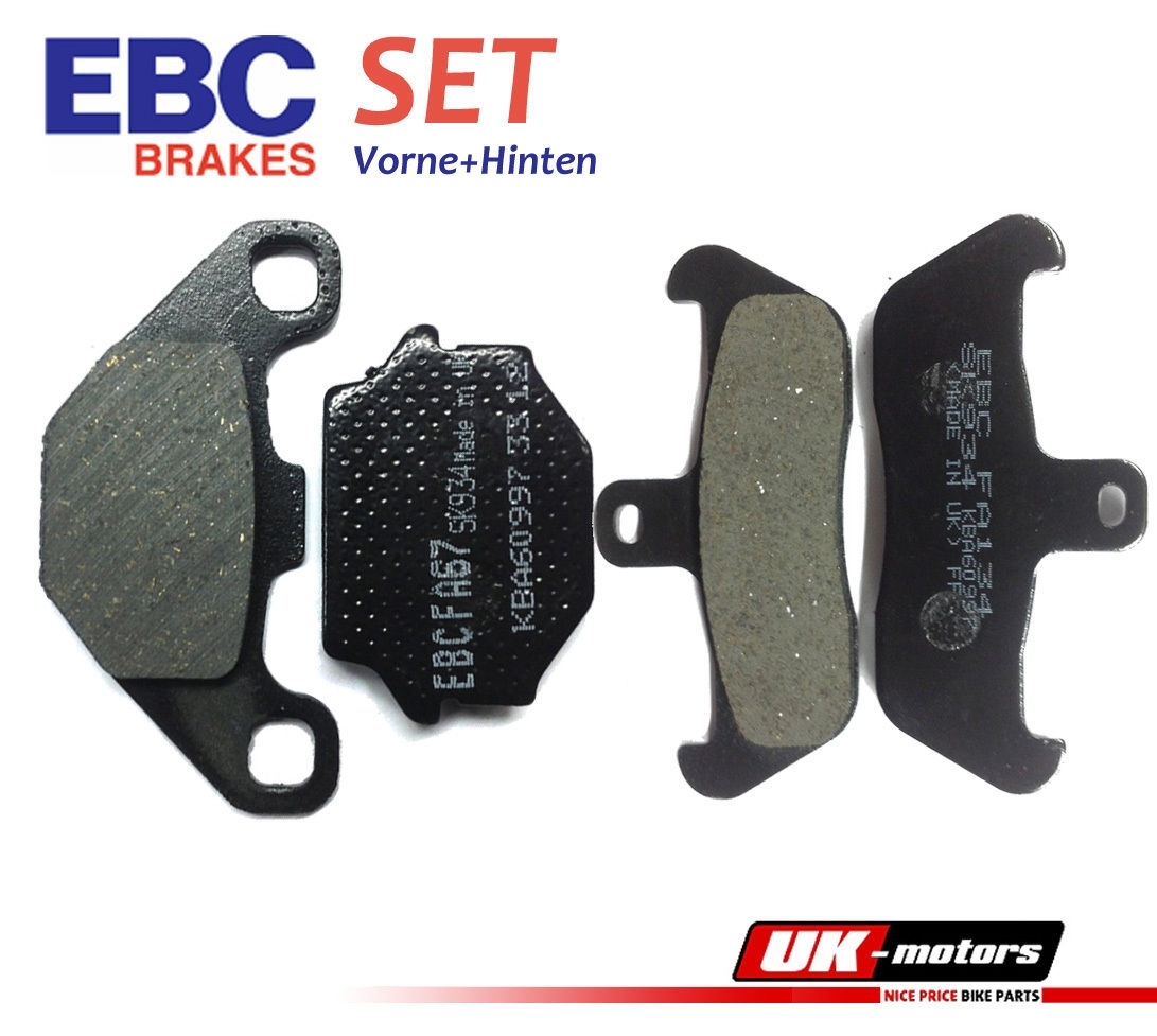 EBC Bremsbeläge SET Vorne + Hinten für Cagiva WMX 125 89