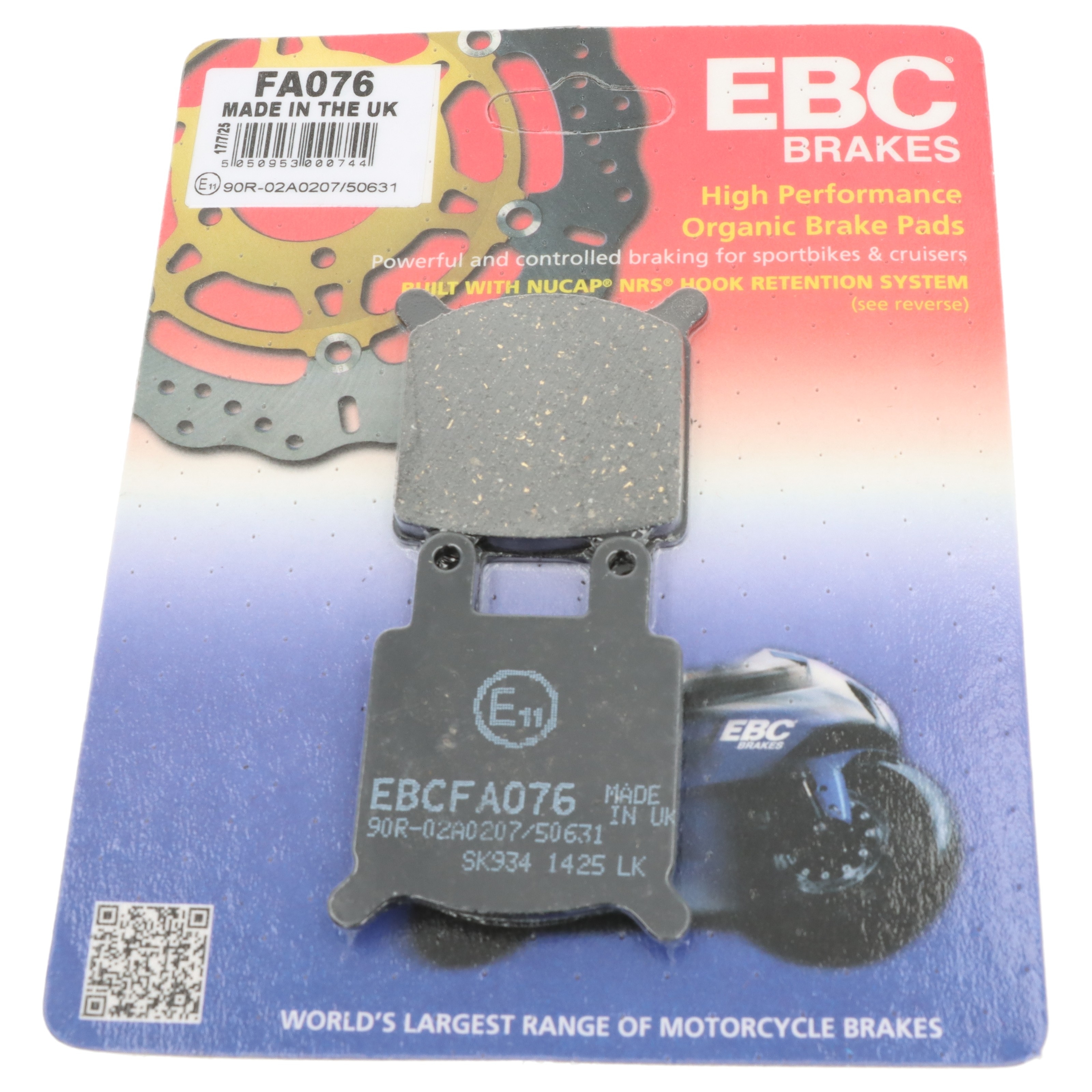 EBC FA076 Bremsbeläge hinten für Moto Morini 350 Sport
