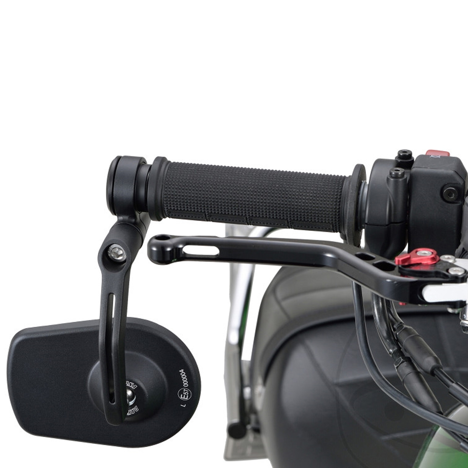 DAYTONA D-MIRROR-5 Lenkerendenspiegel Universal schwarz für 1 und 7/8 Zoll Lenker e-geprüft