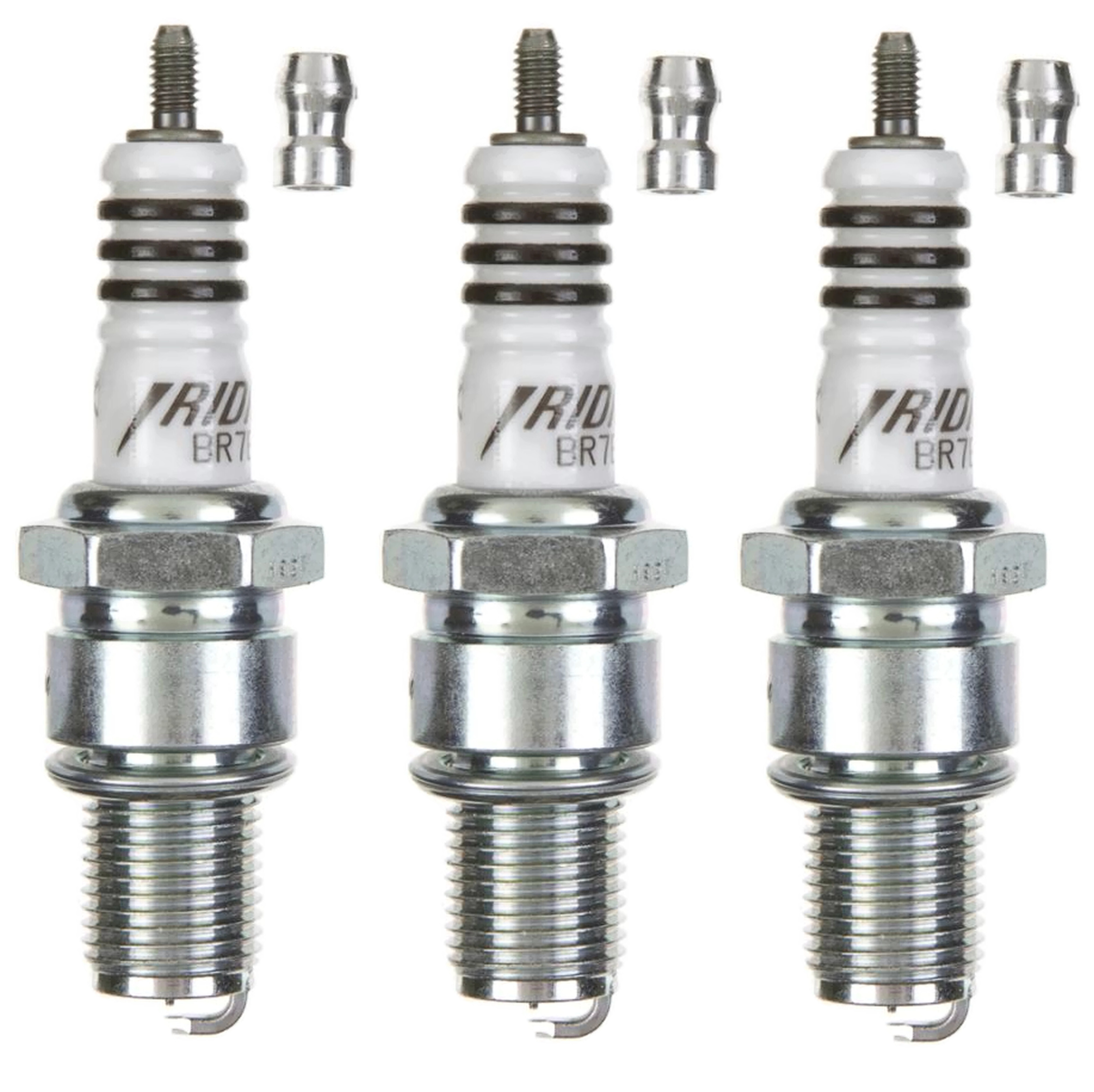 3x NGK Iridium Zündkerze BR7EIX 6664 für Suzuki GT 380 550 750 1972 1973 1974