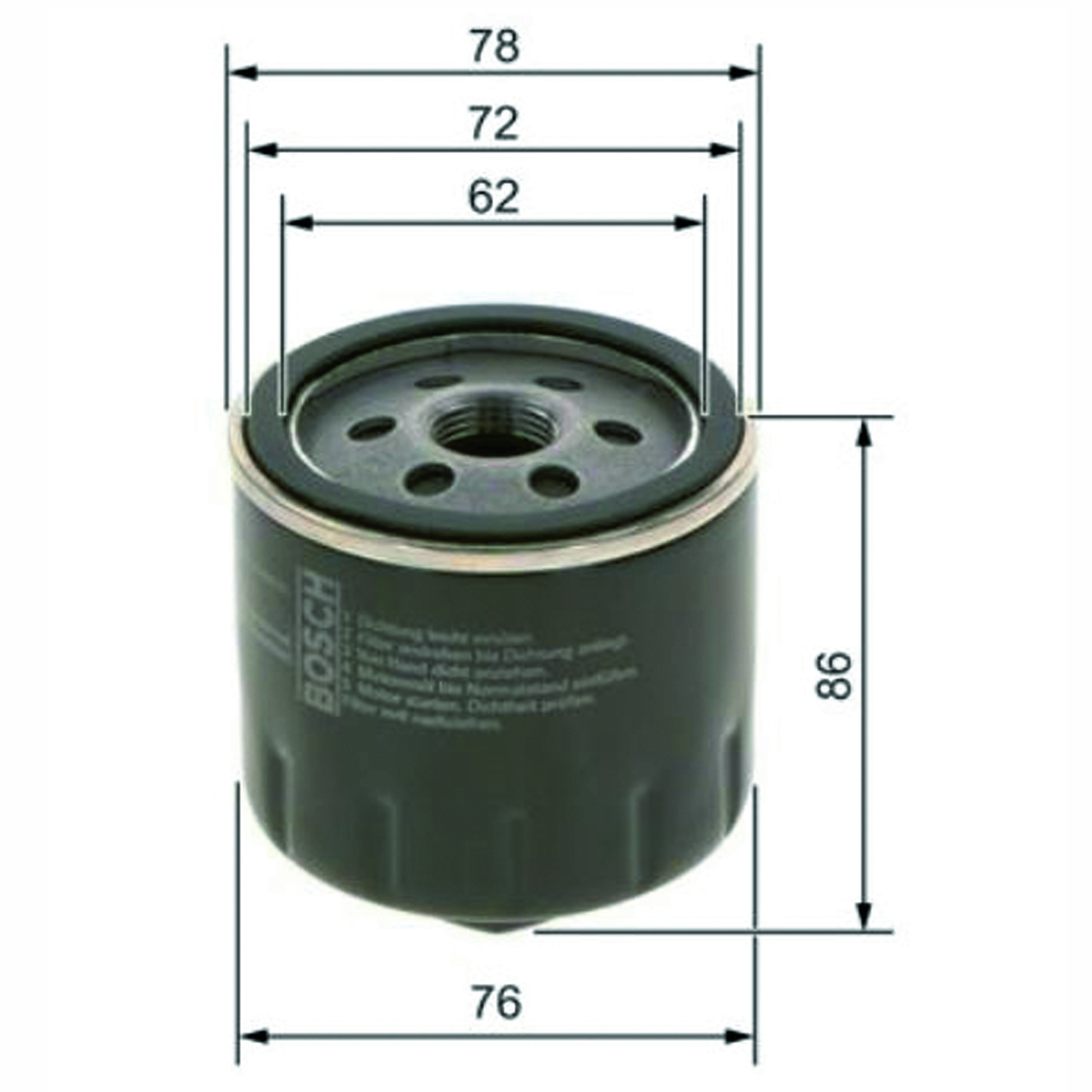 BOSCH Ölfilter Oelfilter + Ölablassschraube für Audi Seat, Skoda, VW