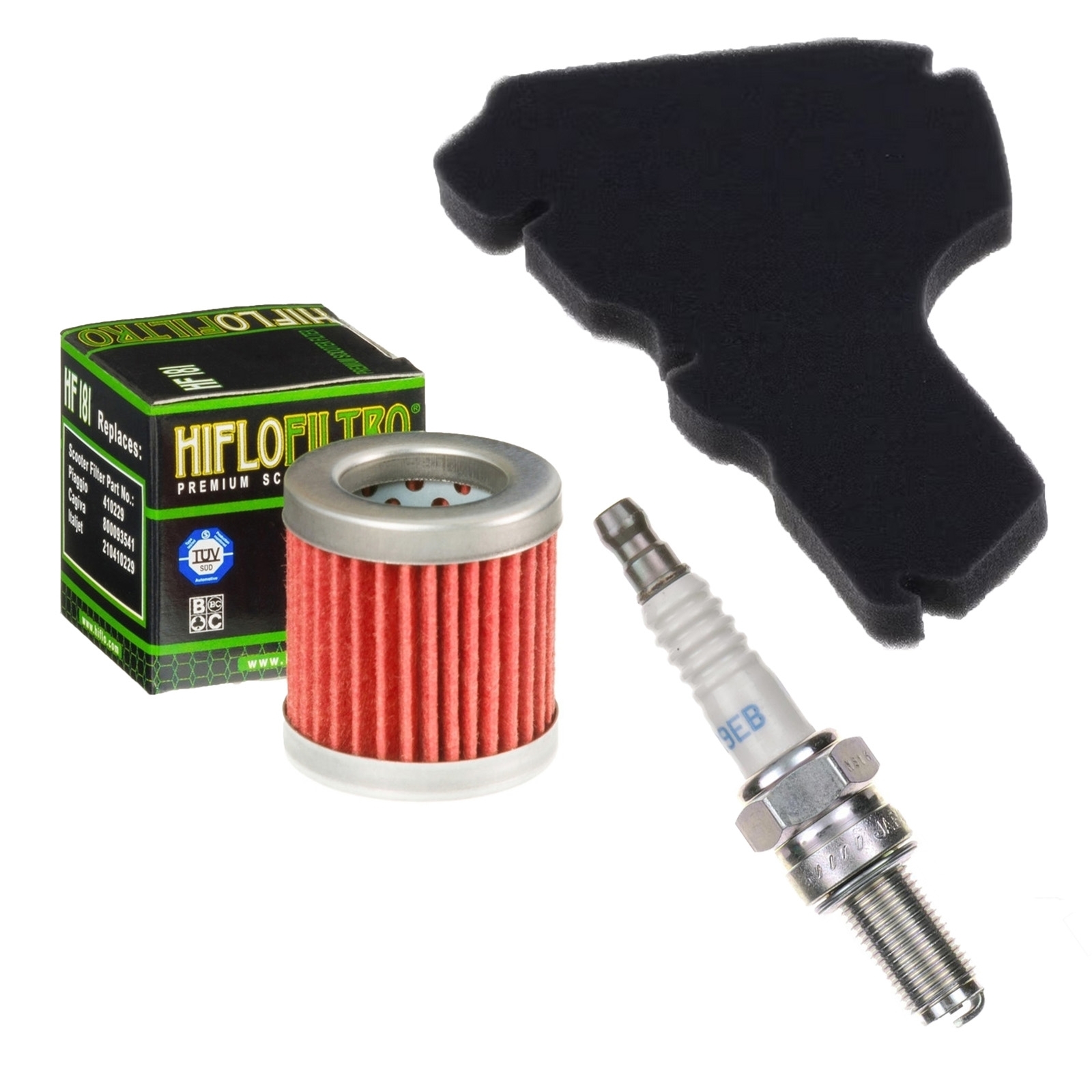 Inspektionskit Wartungskit für Vespa ET4 125 1996-2000 M04000 Luftfilter Ölfilter Zündkerze