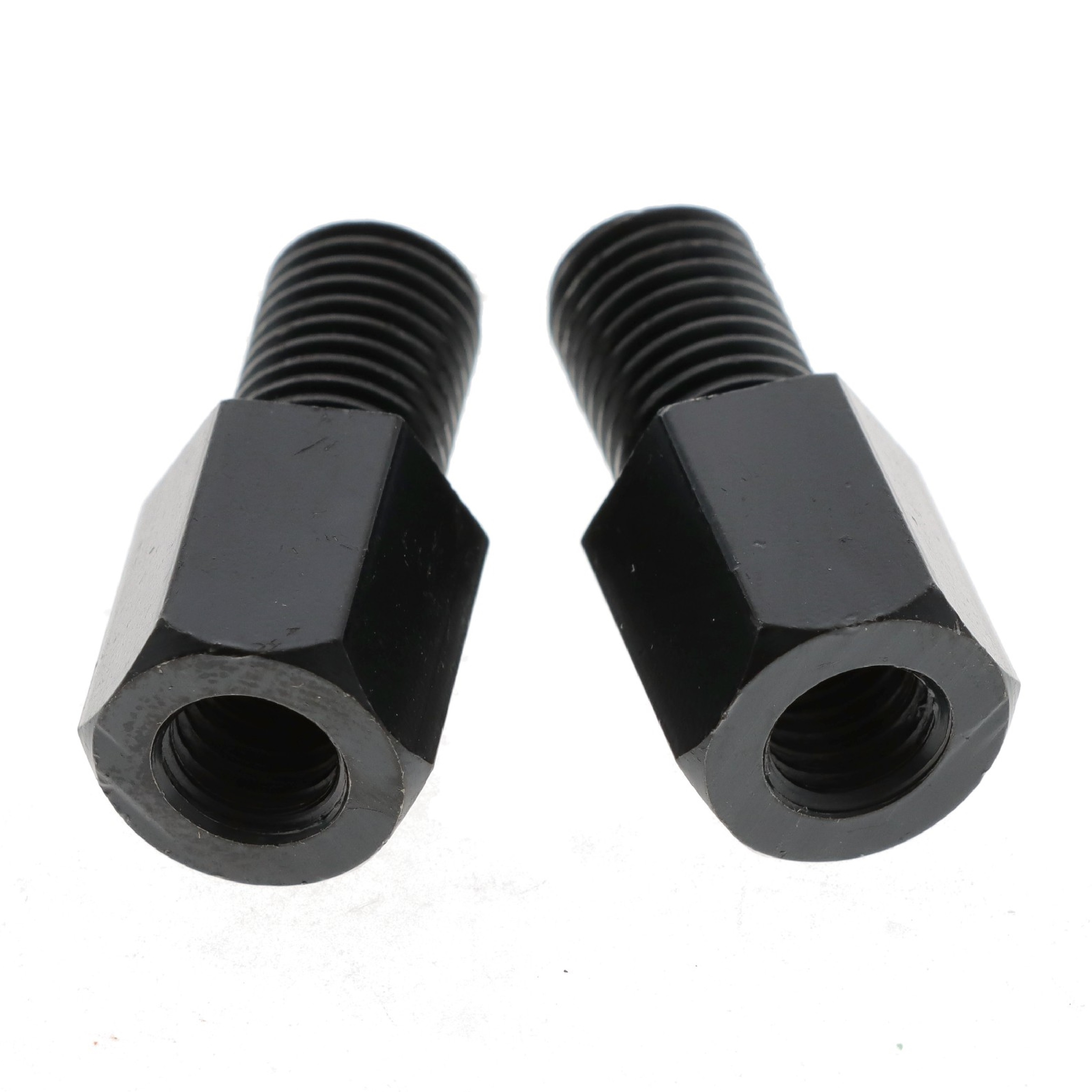 Spiegeladapter Satz M8 Rechtsgewinde auf M10 Rechtsgewinde schwarz Motorrad Roller Moped