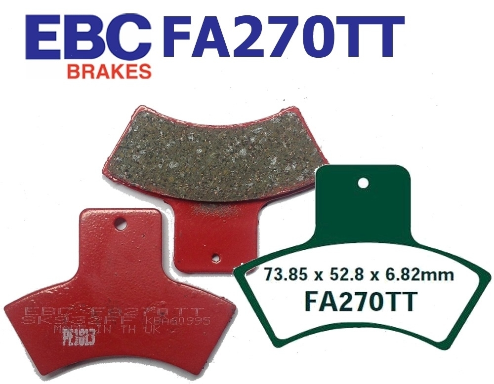 EBC Carbon-Graphit Bremsbeläge FA270TT Polaris Scrambler Trail Blazer Linhai