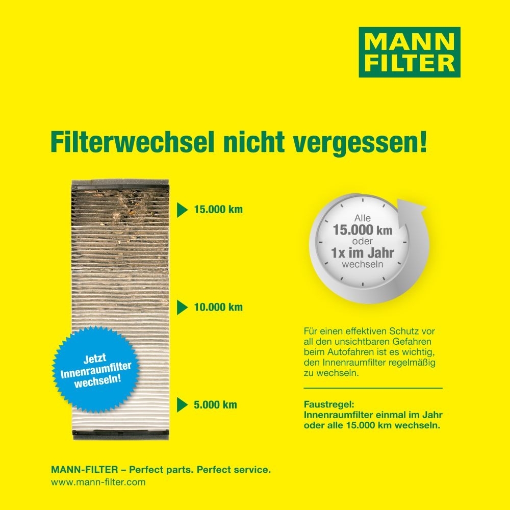 MANN Inspektionskit für BMW 1-4 F20 F21 F22 F23 F30 F31 F32 F33 F34 F36 Ölfilter Luftfilter Aktivkohlefilter