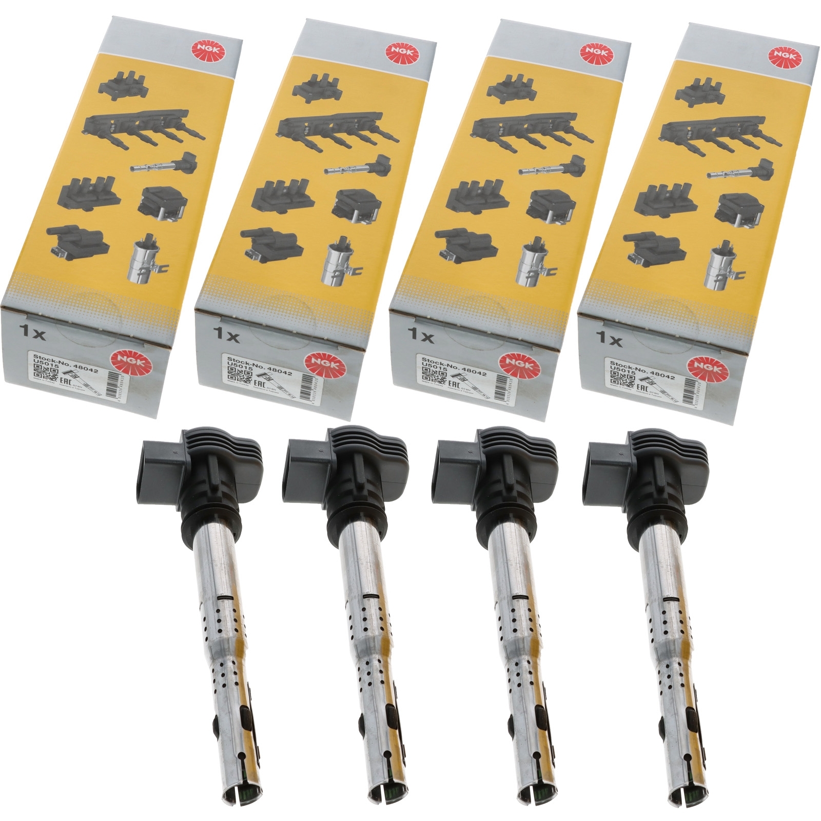 4x NGK Zündspule 48042 U5015 12V