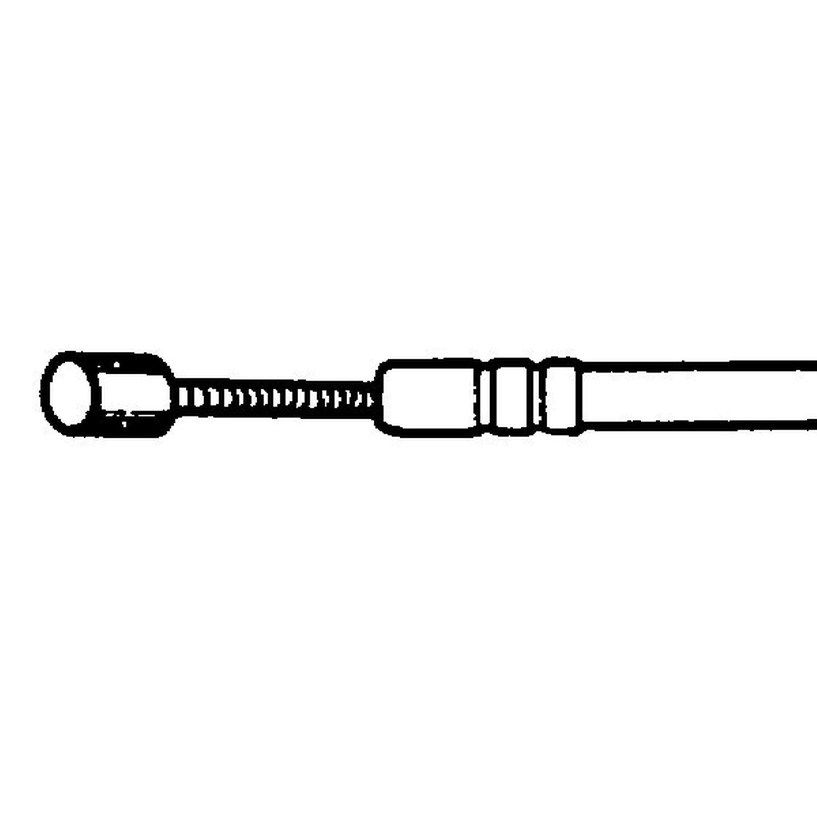 Motorrad Gaszug Reparatursatz 1.5x2000mm 8-1520 Typ C 3.2x5 mit Hülle schwarz