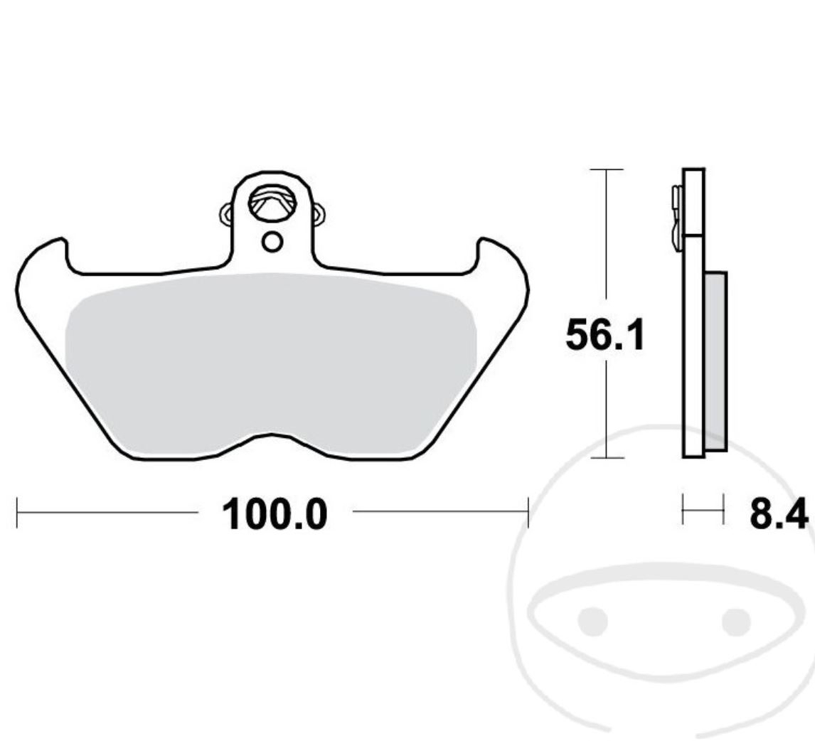 TRW MCB680SV Sintermetall Bremsbeläge vorne für BMW R850 R 0401 259R R1100 GS 0404 259