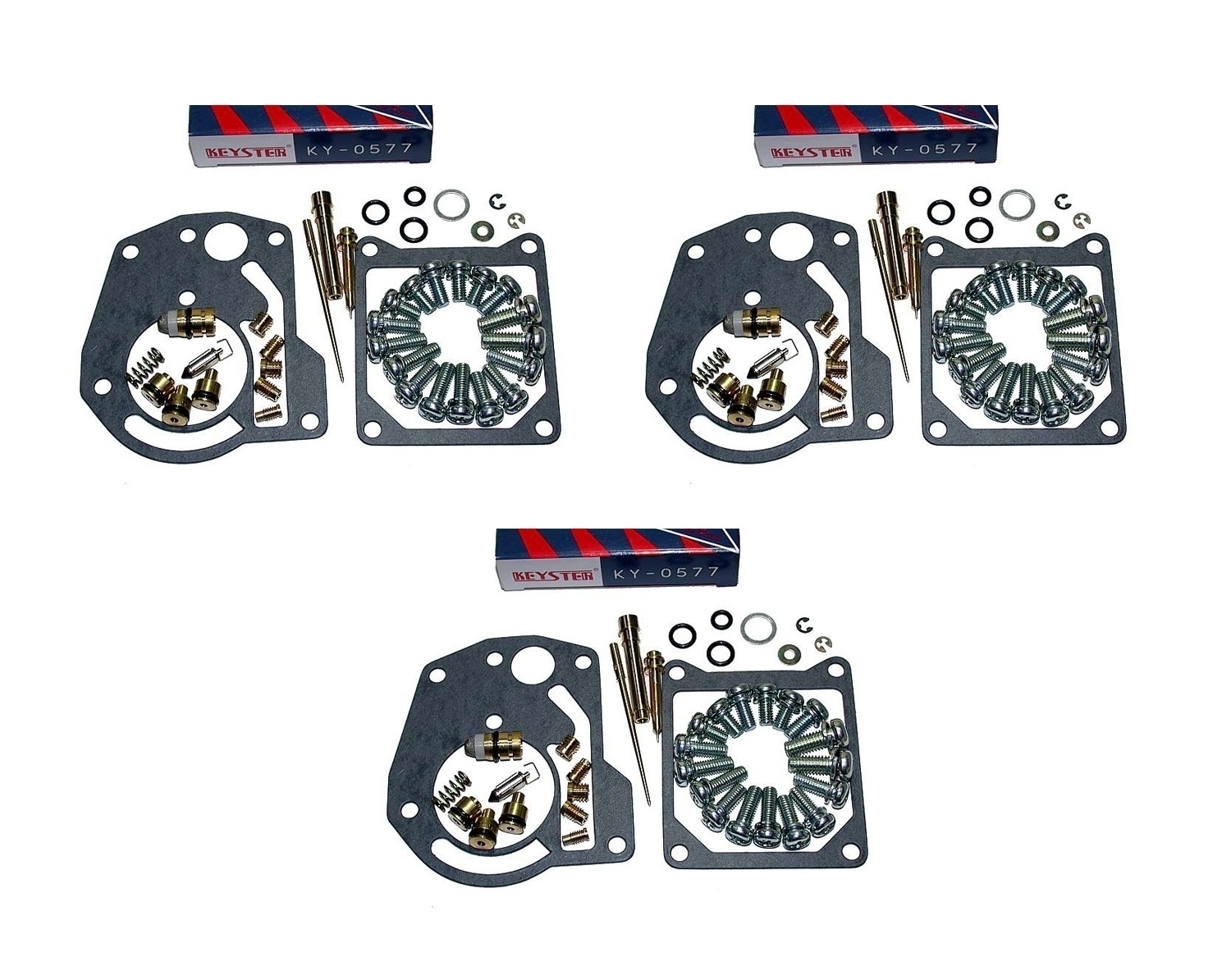 3x KY-0577 Keyster Vergaser Reparatursatz für Yamaha XS 850 4E2 1980-1982