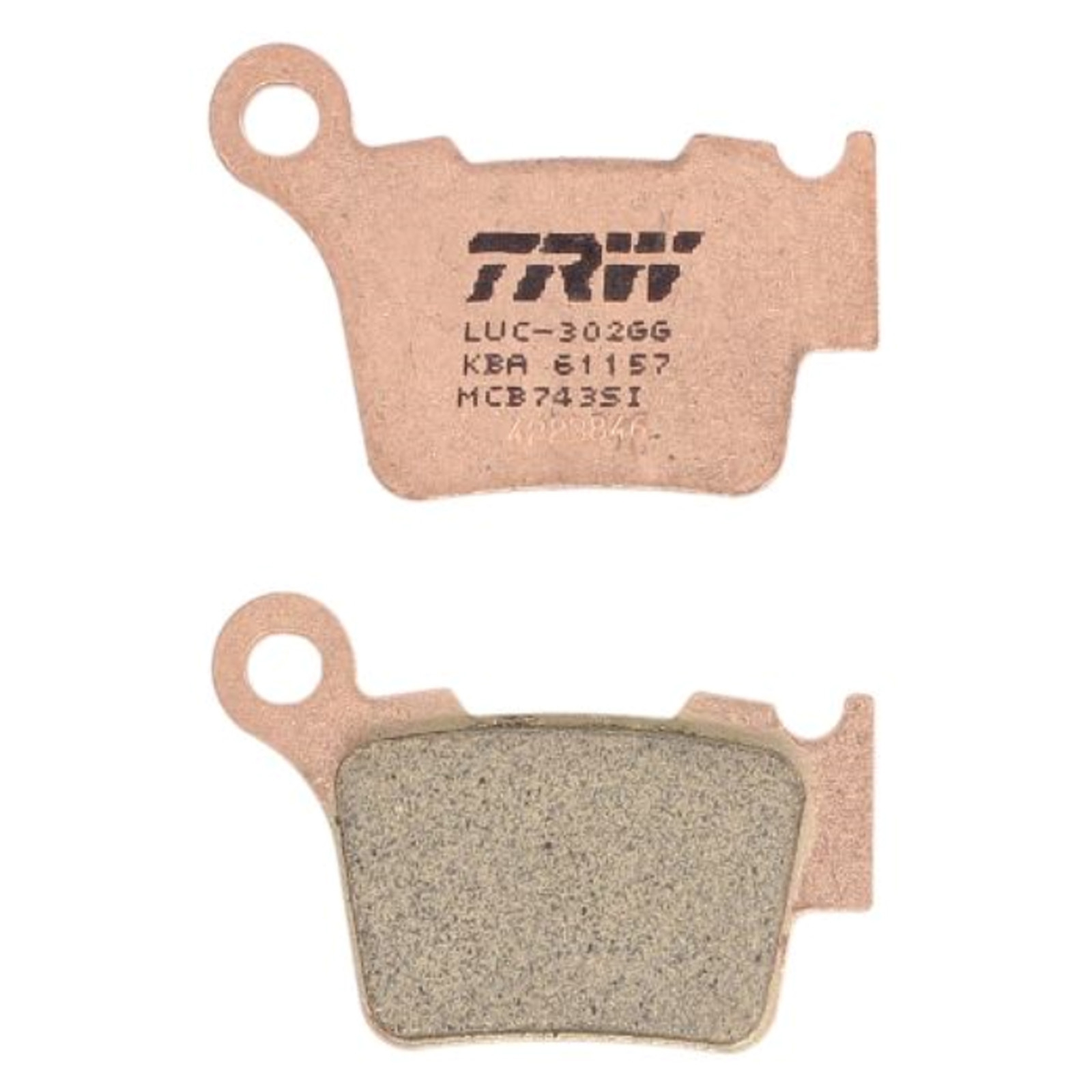 TRW MCB743SI Sintermetall Bremsbeläge hinten für KTM EXC SX 125 150 250 450 525 SX-F EXC-F