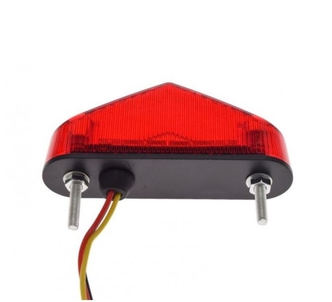 LED Rückleuchte Rücklicht Kunststoff rot E-geprüft mit Kennzeichenbeleuchtung