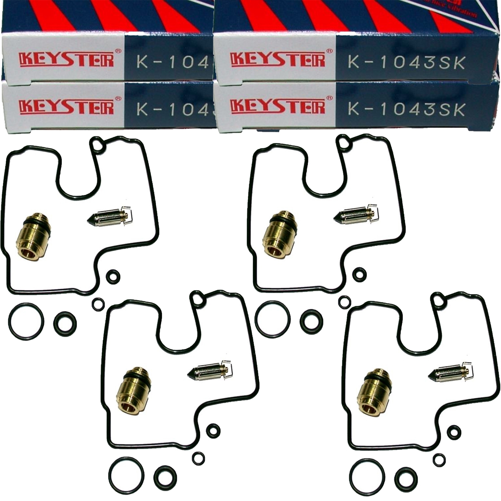 4x Keyster K-1043SK Vergaser Reparatursatz für Suzuki GSX-R600 97-00 GSX-R750 96-99