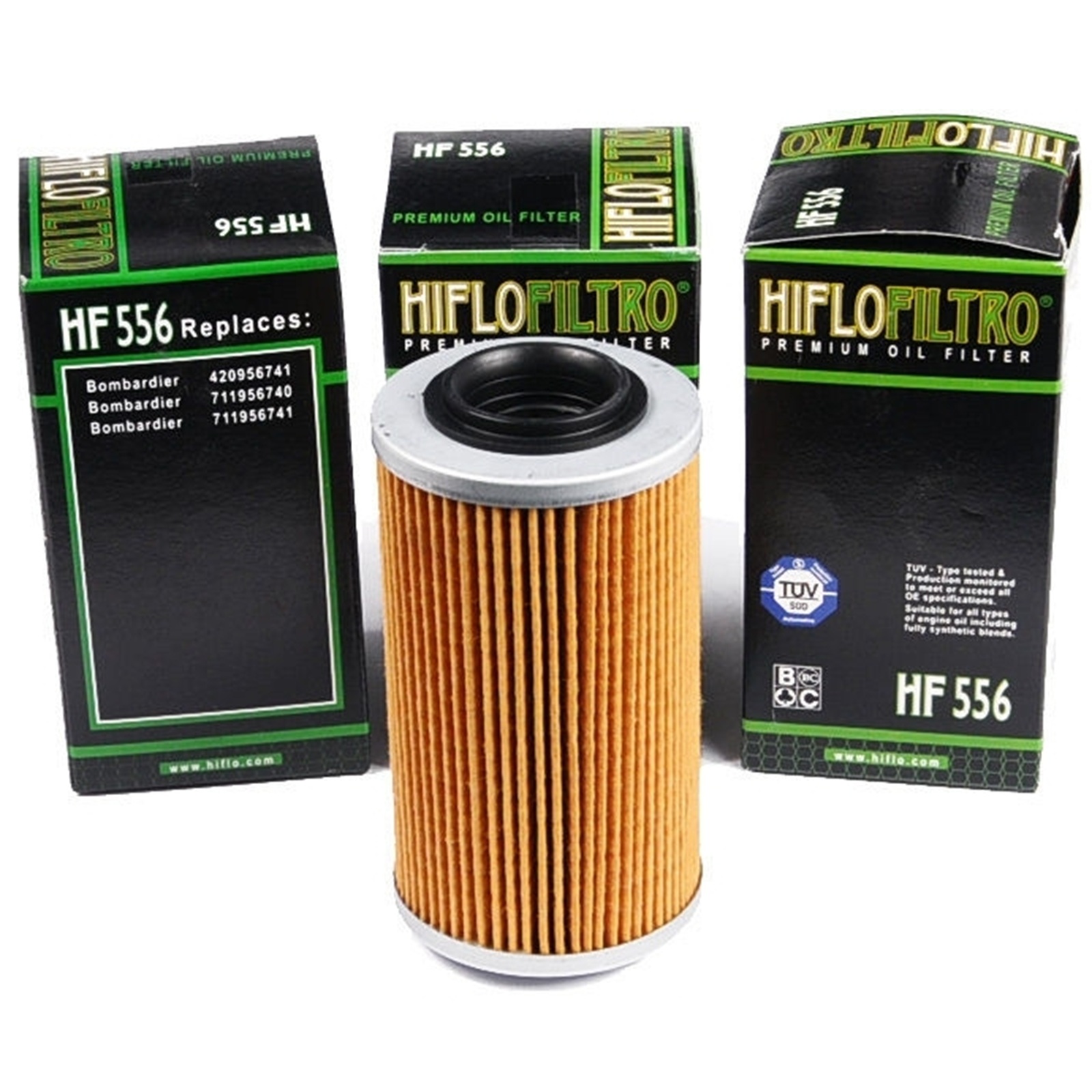 3x Hiflo Ölfilter HF556 für Bombardier Quest 650 Max