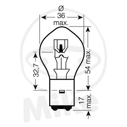 2x 12V 35/35W BA20D Birne Lampe Glühbirne Glühlampe