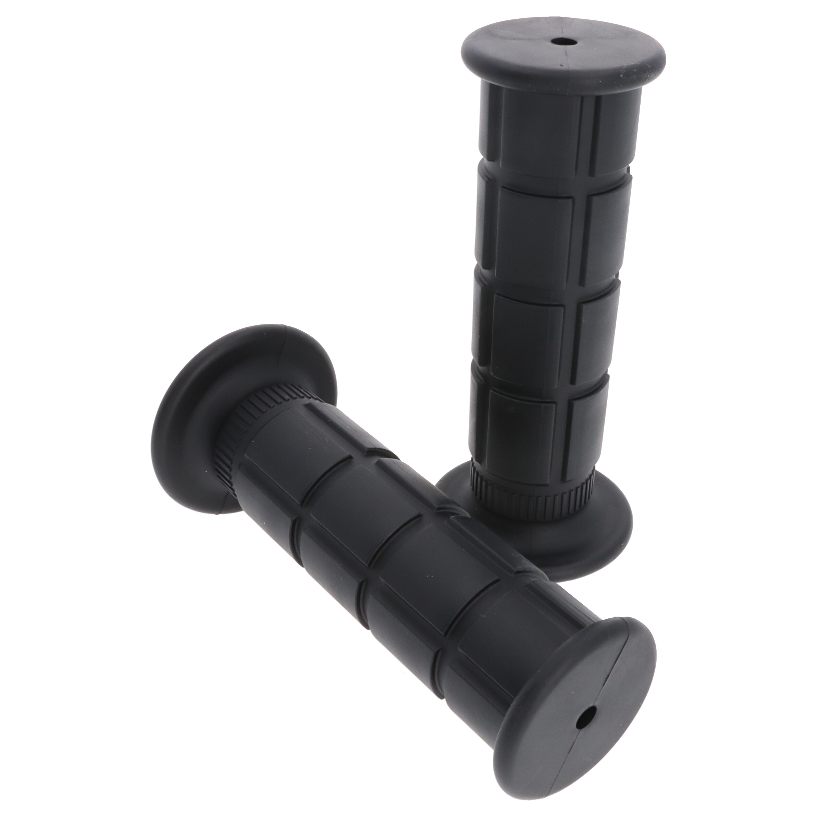 Motorrad Griffgummi-Paar schwarz für 7/8"-22 mm Lenker, Länge:124 mm