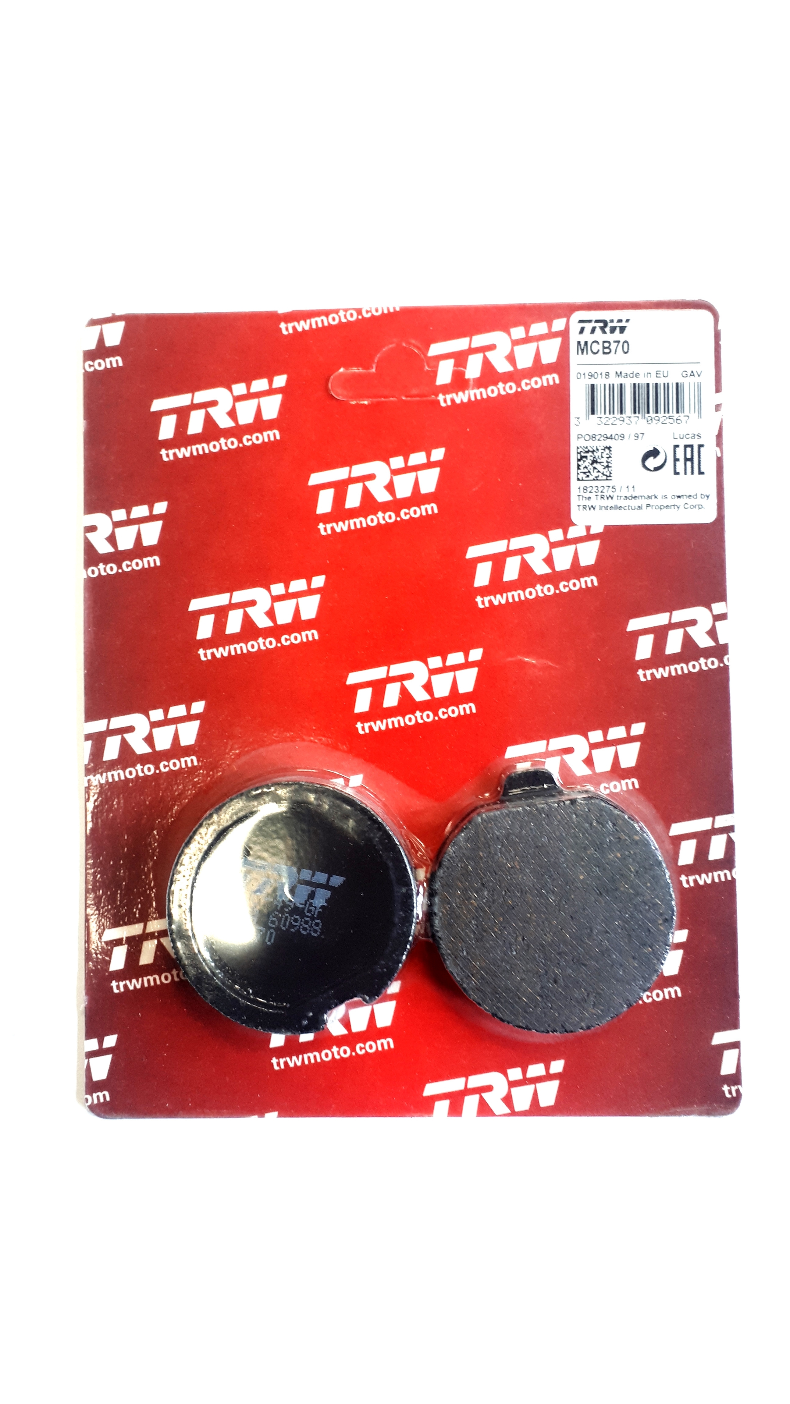 TRW MCB70 Bremsbeläge vorne für Suzuki GS400 GS750 Speichenrad GS400E GS750E Gussrad GS850