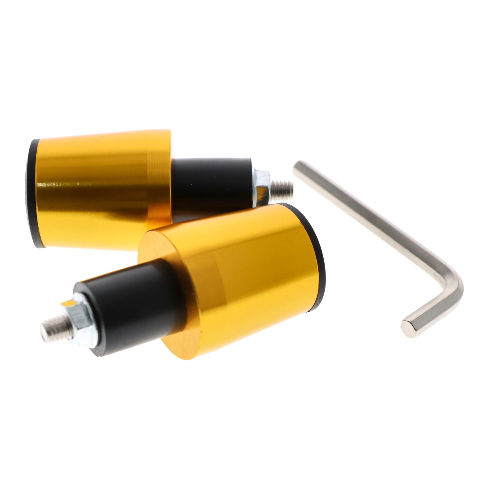 Motorrad Lenkerenden / Lenkergewichte 160g gold Vibrationsdämpfer