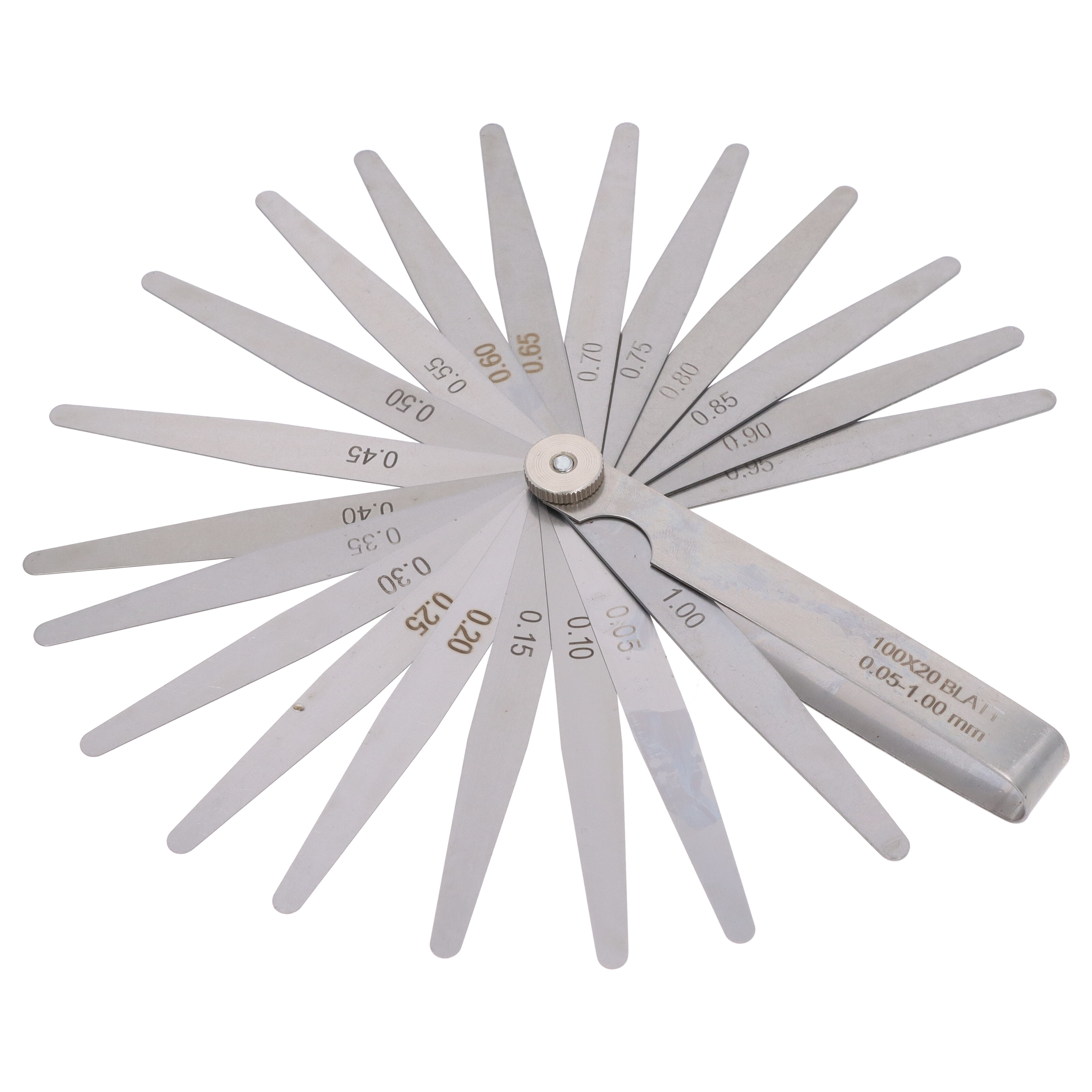 Präzisions-Fühlerlehre Ventilspiel Ventil-Mess-Lehre 0,05-1mm 20 Blatt