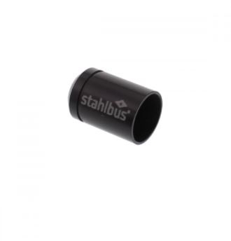4x stahlbus Kappe  Groove Alu schwarz für Stahlbus-Entlüfterschrauben SB-180011-SW