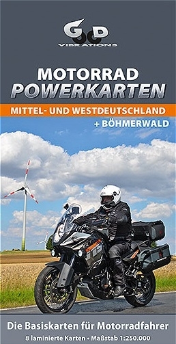 Motorrad Powerkarten Mittel + Westdeutschland