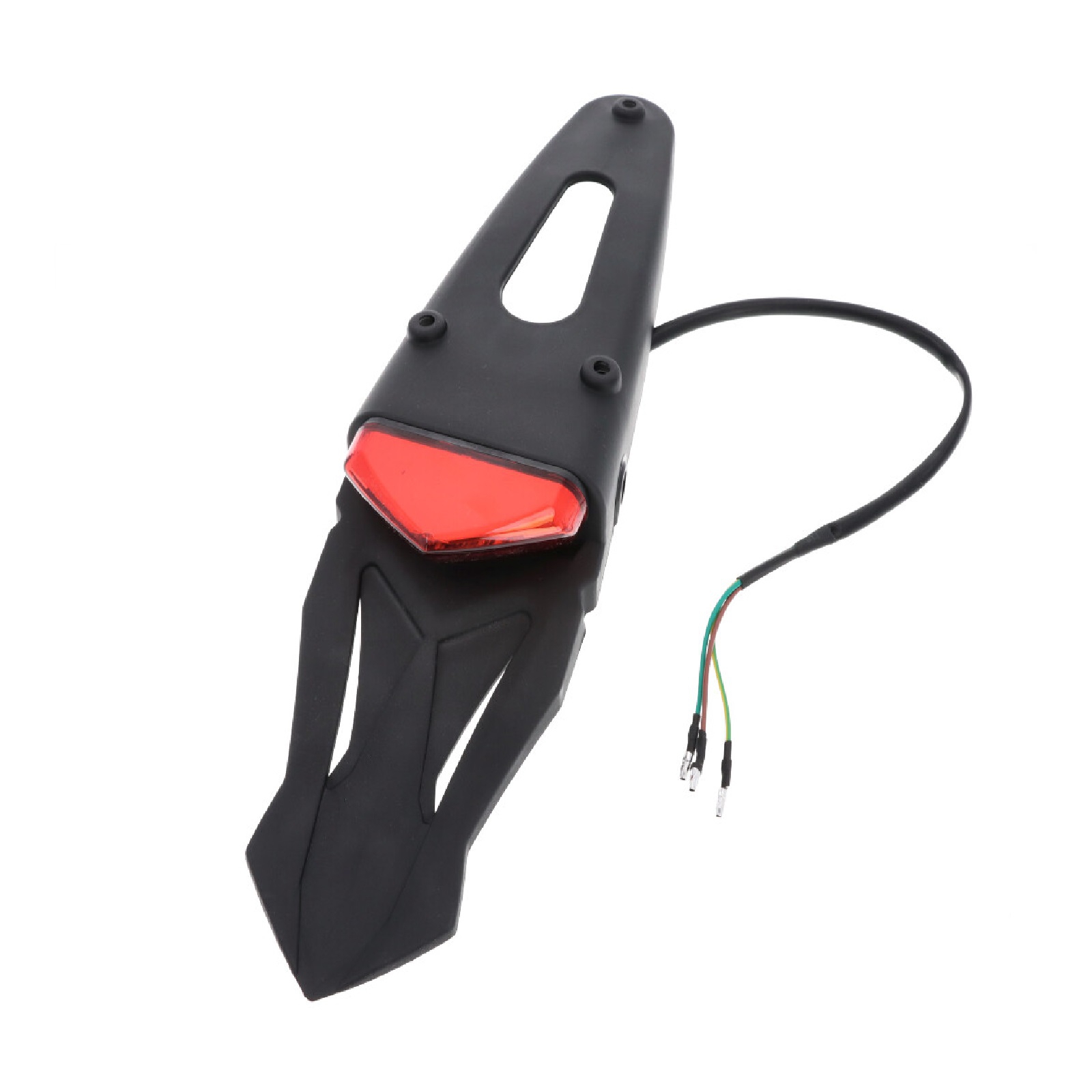 Schutzblechverlängerung hinten mit LED Rückleuchte rot for Enduro Offroad Motocross Motorrad