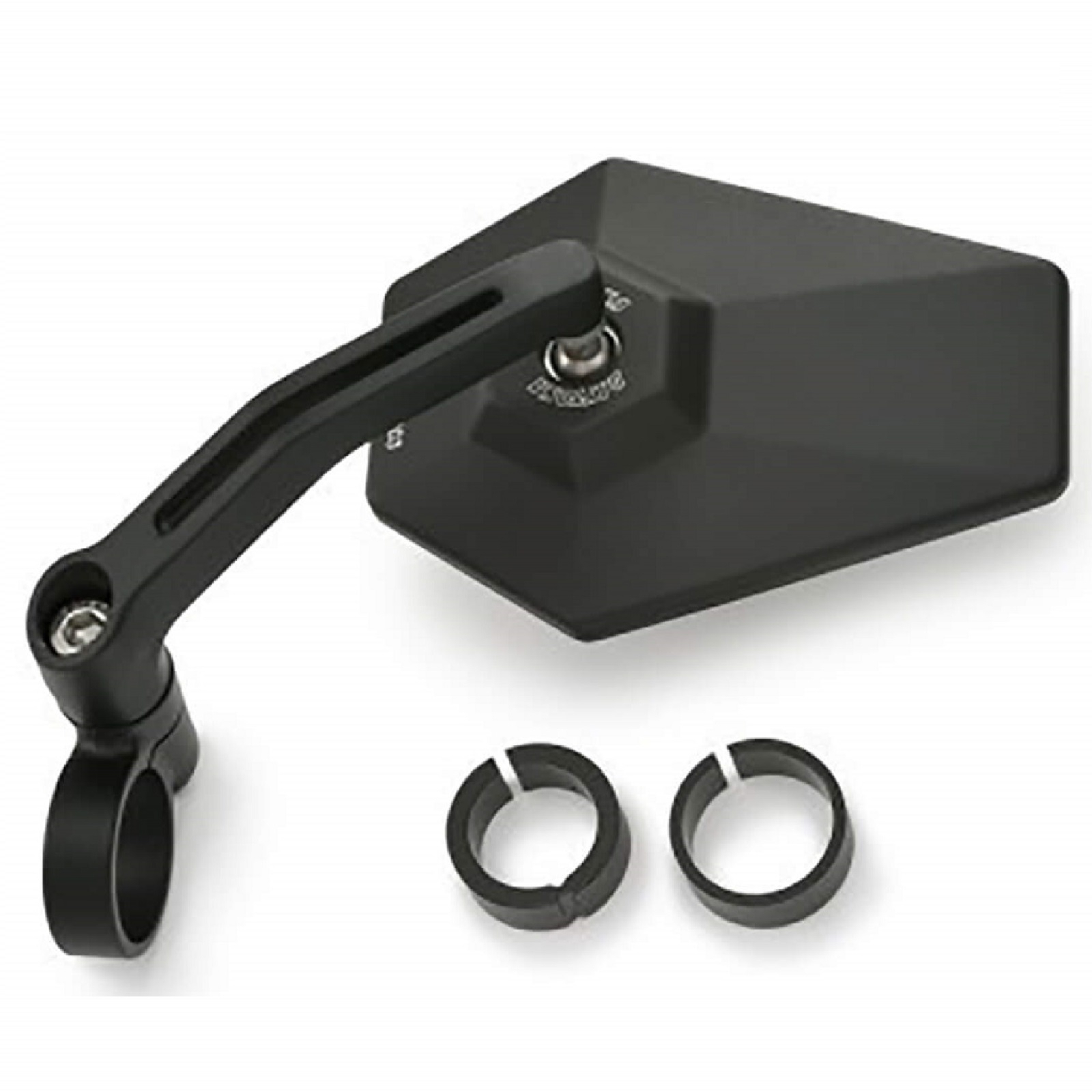Lenkerendenspiegel Universal Aluminium schwarz für 1 Zoll und 7/8 Zoll Lenker