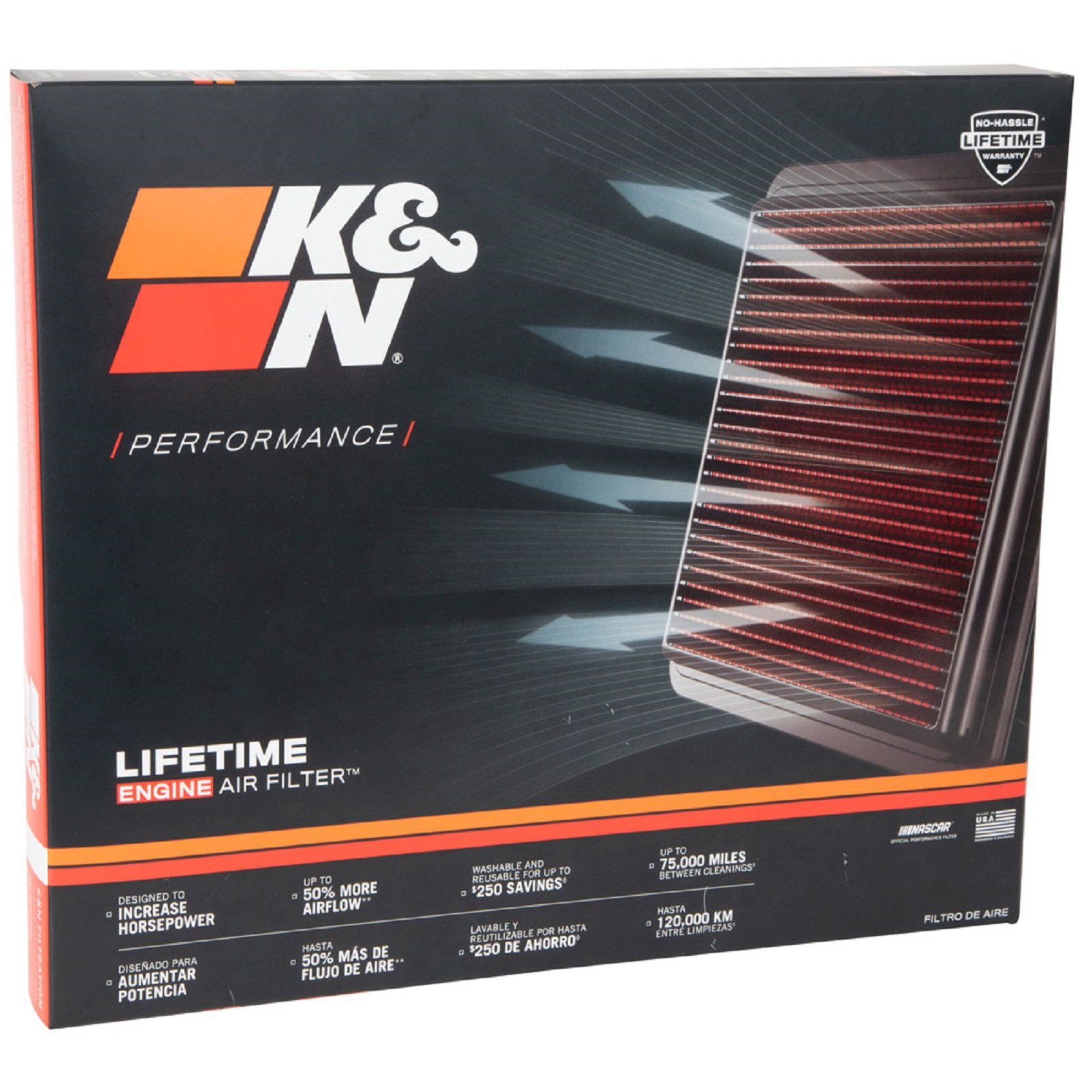 K&N Luftfilter für Ford Endeavou Everest Ranger 2.2 3.2 2.0 Diesel 2.3 2015-23