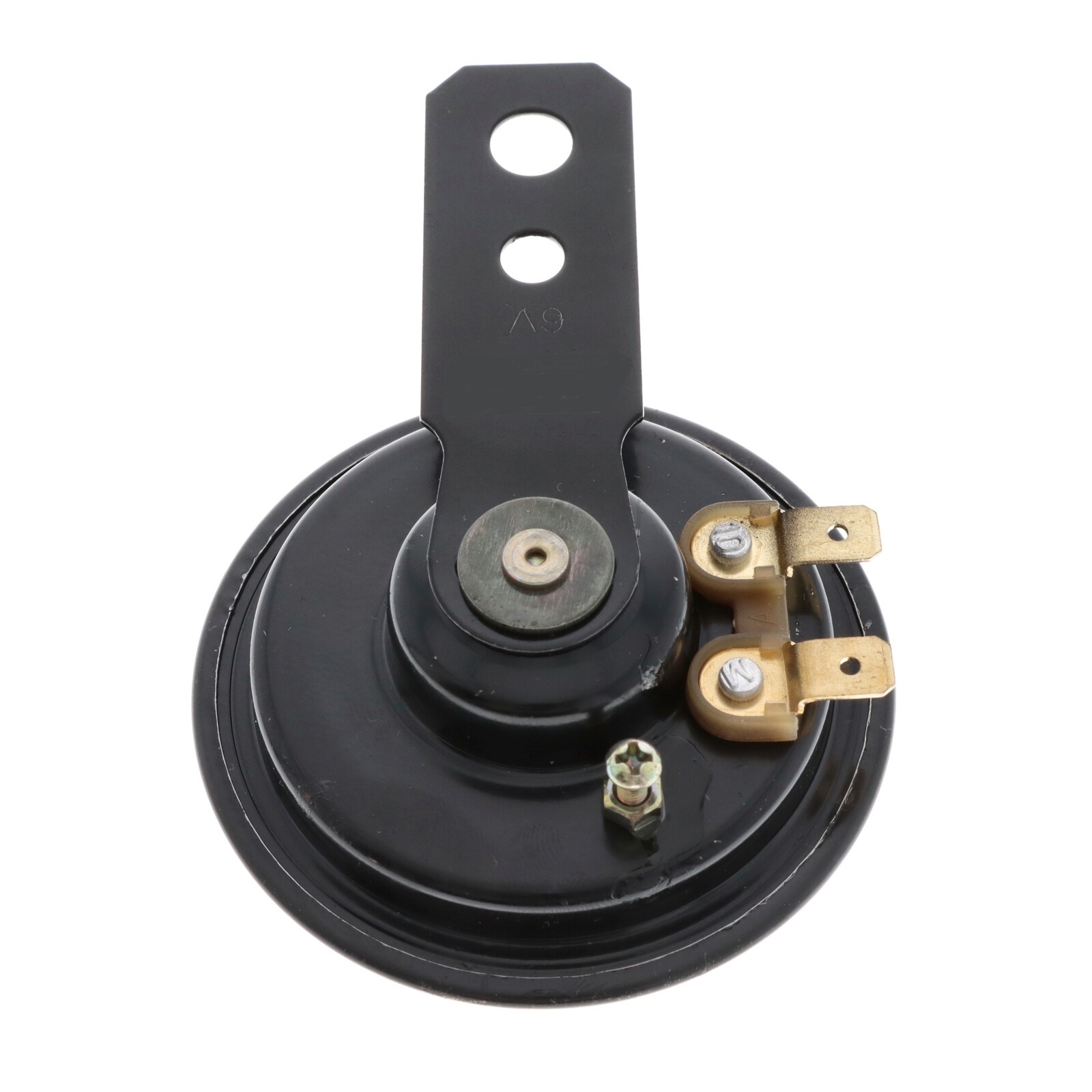 Horn Hupe 6V schwarz für Motorrad Quad ATV Roller Mofa Moped 70 mm Metallhupe