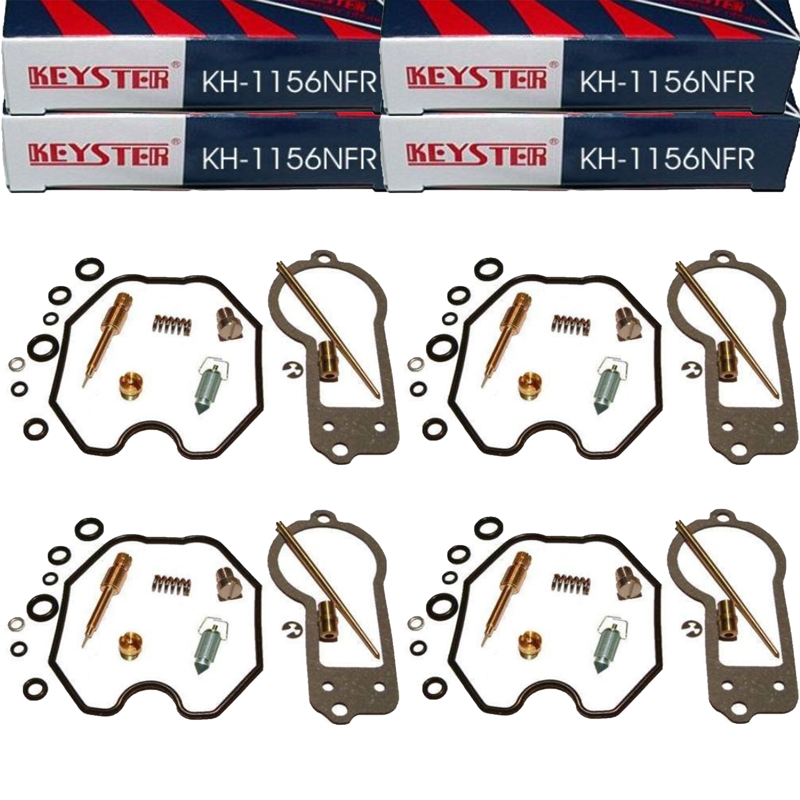 4x Keyster KH-1156NFR Vergaser Reparatursatz für Honda CB 750 Four K7 1977-1978