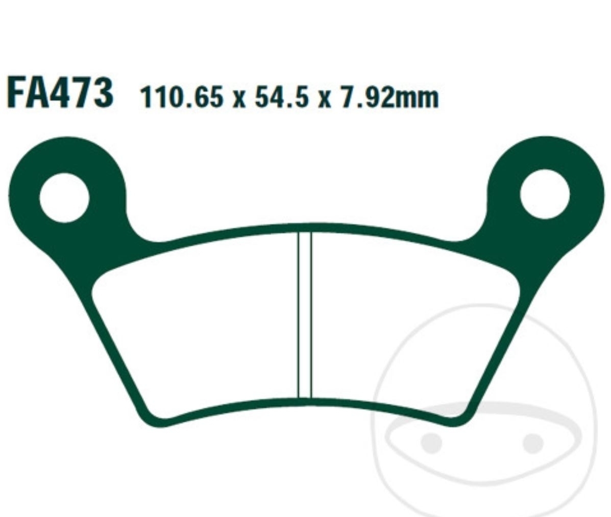 EBC Bremsbeläge FA473 für CAN-AM Spyder 1000 RT SM5 SE5 2010-2012