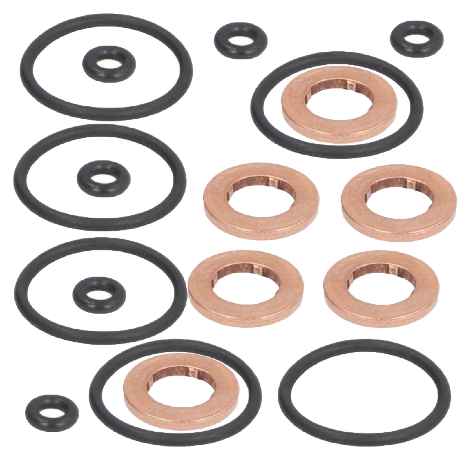 6x Elring 883.680 Dichtungssatz Einspritzdüse für Audi A3 A4 A5 VW Golf Passat Seat Altea