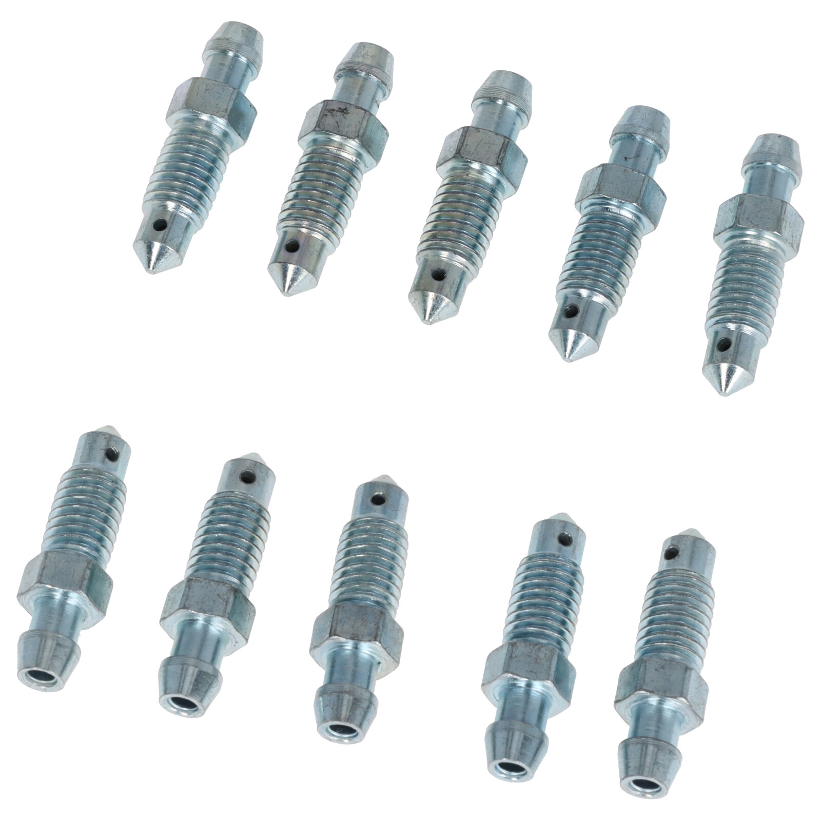 10x Bremsen Entlüfterschraube Entlüftungsventile M8x1.25x32.4 mm SW9 für Mercedes BMW