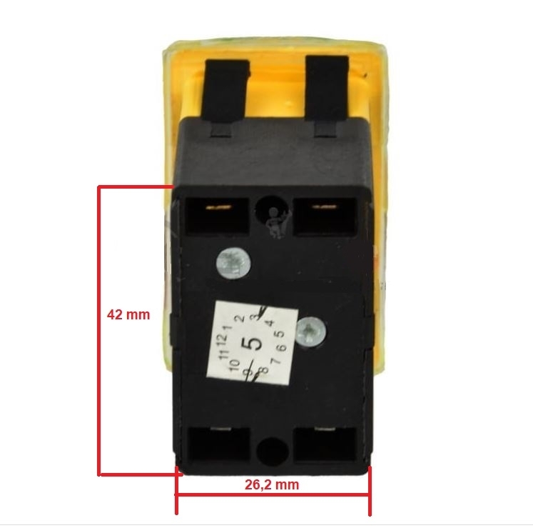 250V 6A IP54 Ein / Aus Druckschalter Schalter für Werkzeugmaschinen Wasserdicht